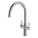 KT-TEV McAlpine Teviot Dual Lever Kitchen Mixer - Chrome