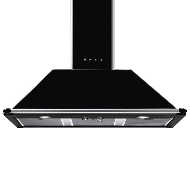 Smeg Victoria 100cm Chimney Cooker Hood -  Black