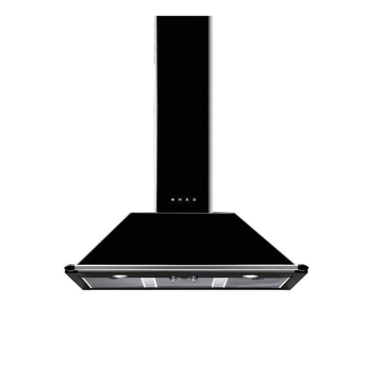 Smeg Victoria 100cm Chimney Cooker Hood -  Black