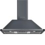 Smeg Victoria 100cm Chimney Cooker Hood - Slate Grey