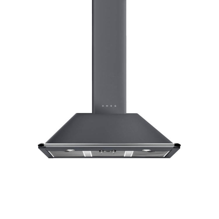 Smeg Victoria 100cm Chimney Cooker Hood - Slate Grey
