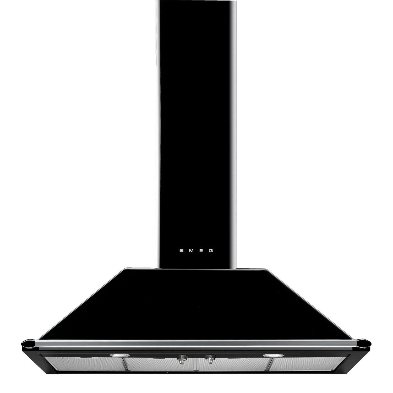 Smeg Victoria 110cm Chimney Cooker Hood - Black