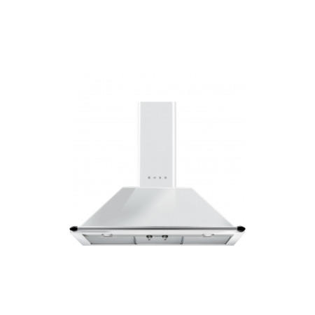 Smeg KT90BE Traditional Style 90cm Chimney Cooker Hood With Rail White