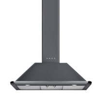 Smeg Victoria 90cm Chimney Cooker Hood - Slate Grey