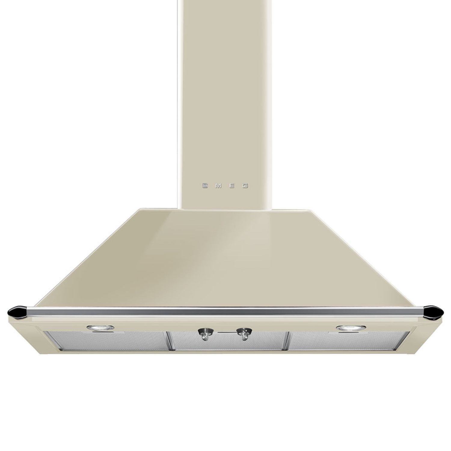 Smeg Victoria 90cm Chimney Cooker Hood - Cream