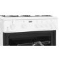 GRADE A2 - Beko KTG611W 60cm Double Cavity Gas Cooker White