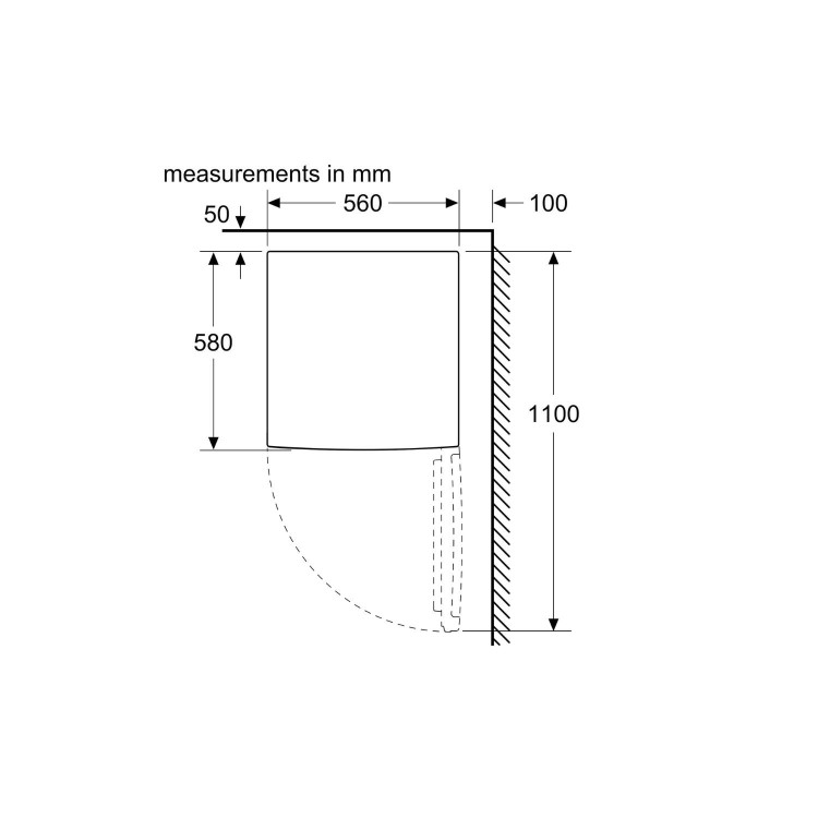 Refurbished Bosch Series 2 134 Litre Under Counter Fridge - White