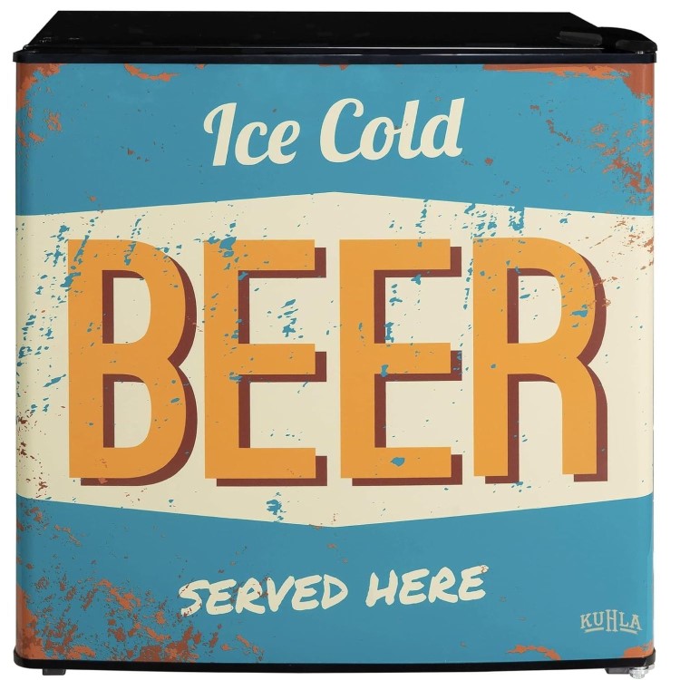 Kuhla Vintage Beer 45 Litre Table Top Fridge - Black