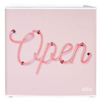 Kuhla Pink Open Sign 45 Litre Table Top Fridge - White