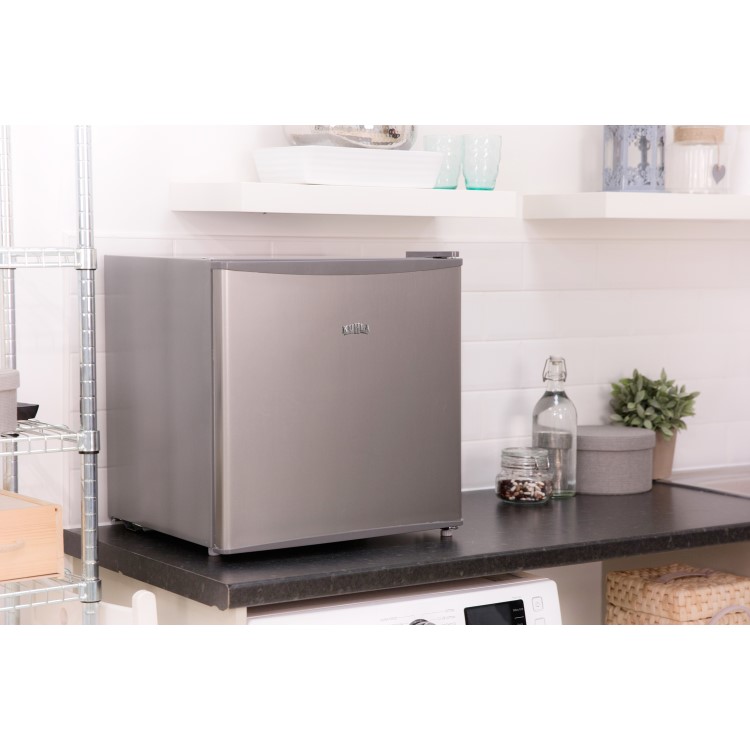 Kuhla KTTF4SSGB Stainless Steel Effect Table Top Fridge