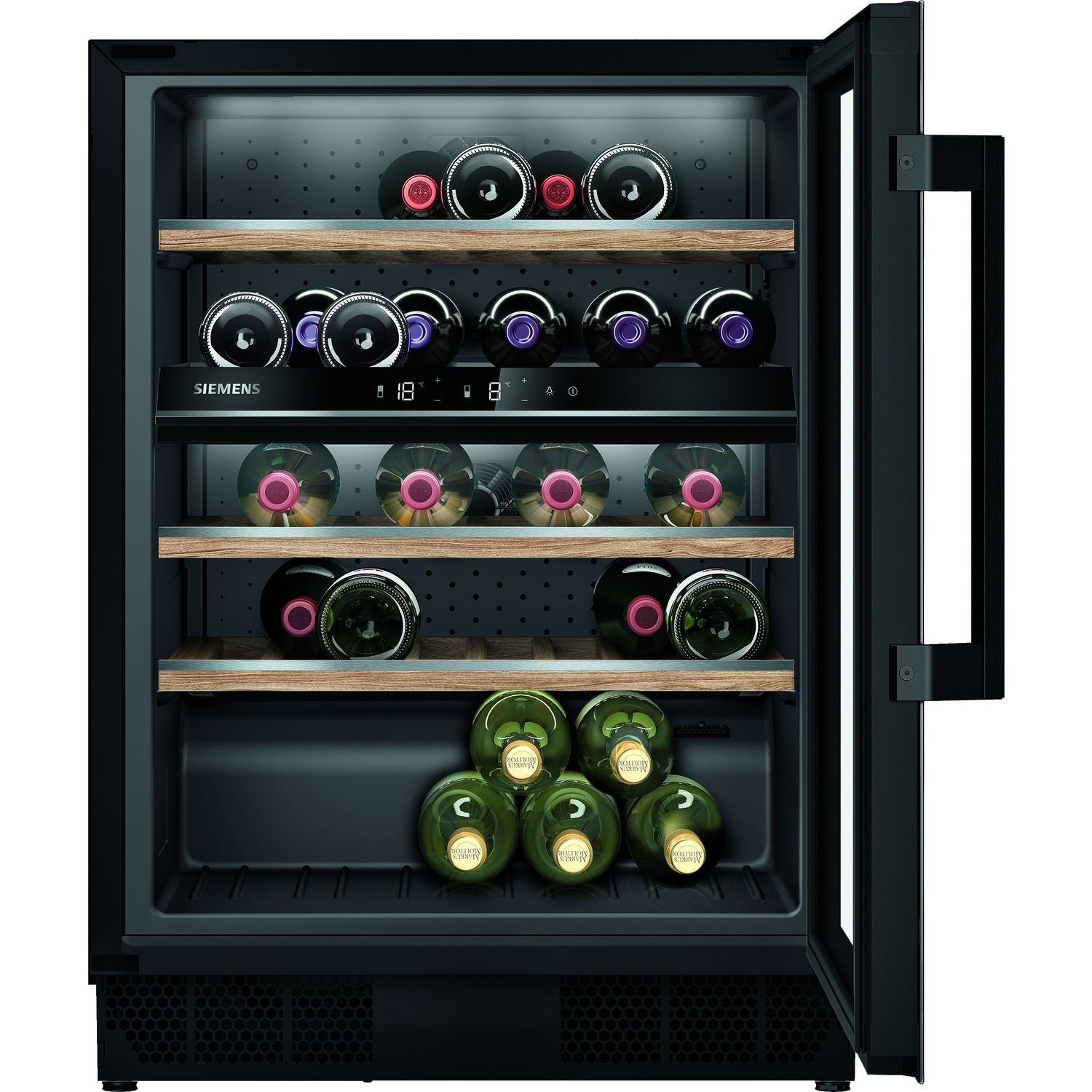Siemens Black Ku21wahg0g Wine Cooler - Image 4