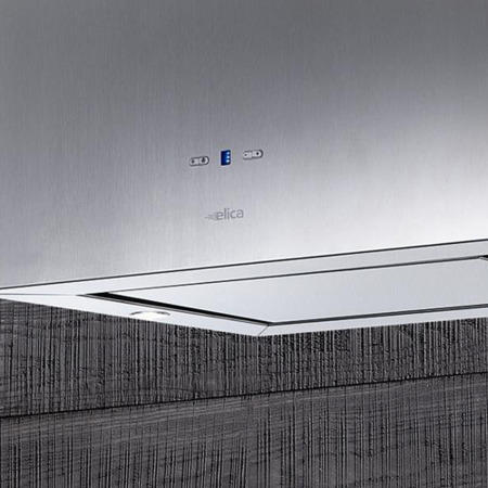 GRADE A1 - As new but box opened - Elica KUADRAISLAND60 Rectangular Column 60cm Island Cooker Hood Stainless Steel