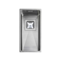 Rangemaster KUB18 Kube Undermount 180x400 1.0 Bowl Reversible Stainless Steel Sink 