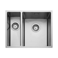 Rangemaster Kube 1.5 Bowl Inset / Undermount Chrome Stainless Steel Kitchen Sink Rangemaster Kube 1.5 Bowl Inset / Undermount Chrome Stainless Steel Kitchen Sink