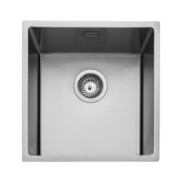 Rangemaster Kube Single Bowl Inset / Undermount Chrome Stainless Steel Kitchen Sink Rangemaster Kube Single Bowl Inset / Undermount Chrome Stainless Steel Kitchen Sink