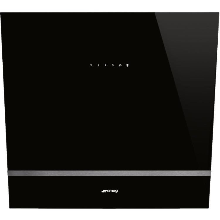 Smeg 60cm Angled Cooker Hood - Black
