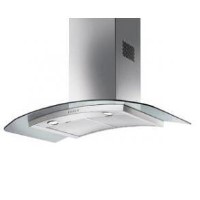 Smeg KV90X-1 90cm Chimney Hood - Stainless Steel And Curved Glass