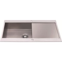CDA KVA11SS Single Bowl Reversible Drainer Stainless Steel Sink