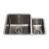 CDA 1.5 Bowl Stainless Steel Chrome Undermount Right Hand Kitchen Sink - KVC30RSS