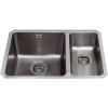 1.5 Bowl Undermount Chrome Stainless Steel Kitchen Sink with Right Hand Drainer - CDA