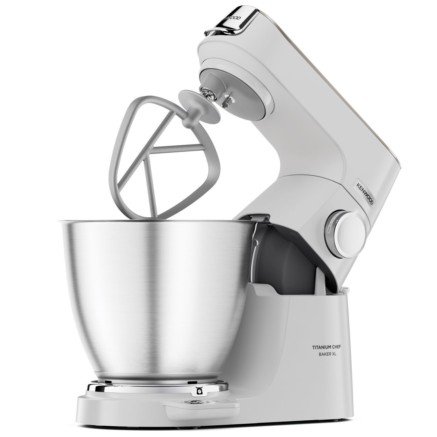 Kenwood Chef Titanium Baker XL Stand Mixer with 7L Bowl in White