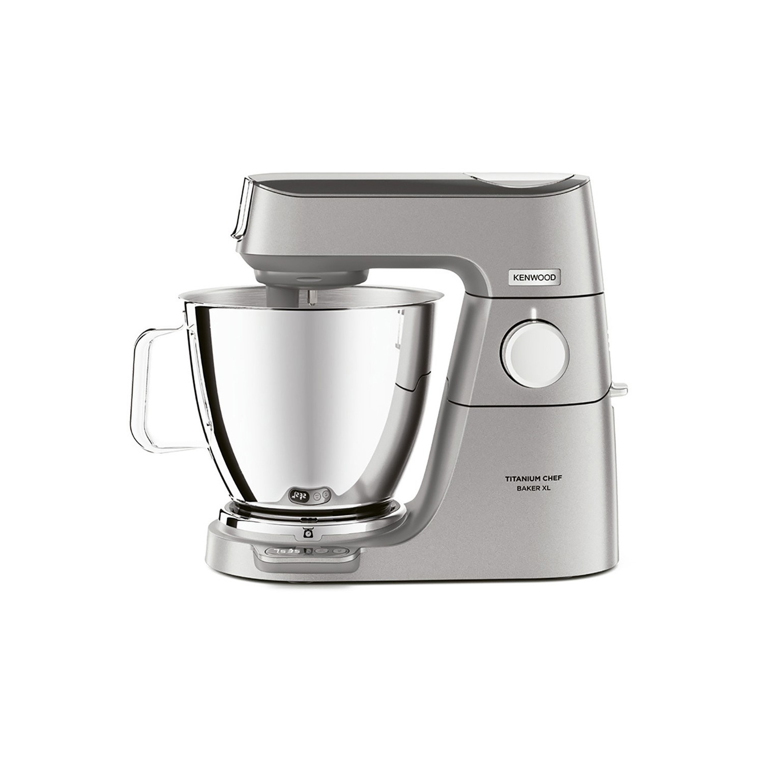 Refurbished Kenwood Chef Titanium Baker XL Stand Mixer with 7L & 5L Bowl in Silver