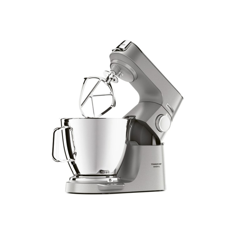 Kenwood KVL85.004SI Chef Titanium Baker XL Stand Mixer with 7L & 5L Bowls - Silver