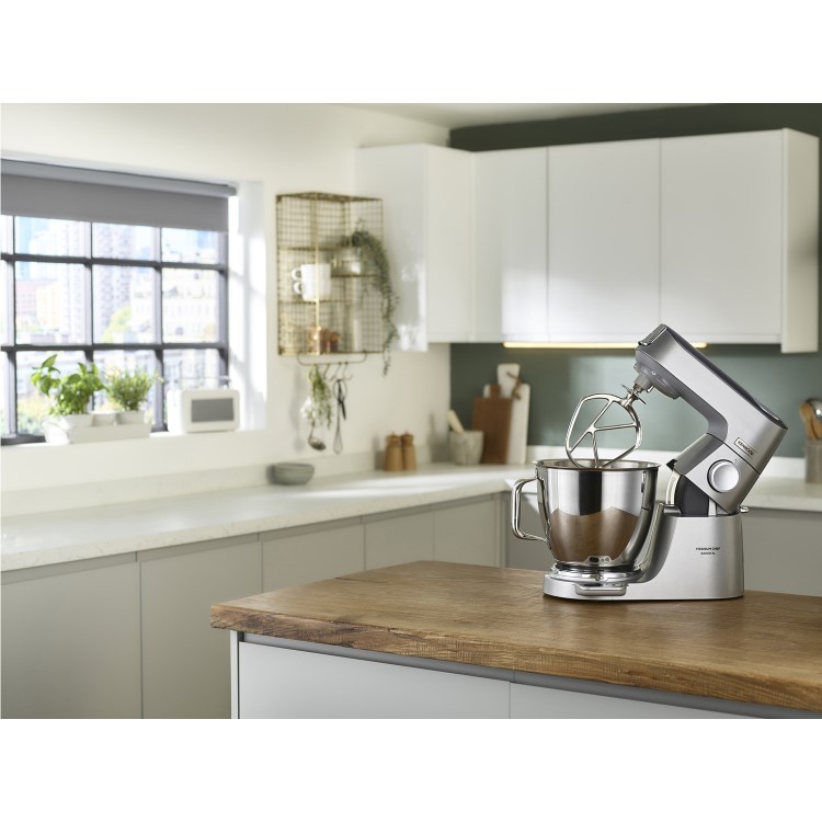 Kenwood KVL85.004SI Chef Titanium Baker XL Stand Mixer with 7L & 5L Bowls - Silver