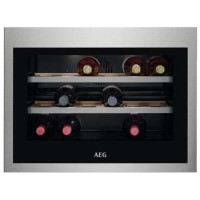 Refurbished AEG KWE884520M Integrated 18 Bottle Wine Cooler Anti-fingerprint Stainless Steel