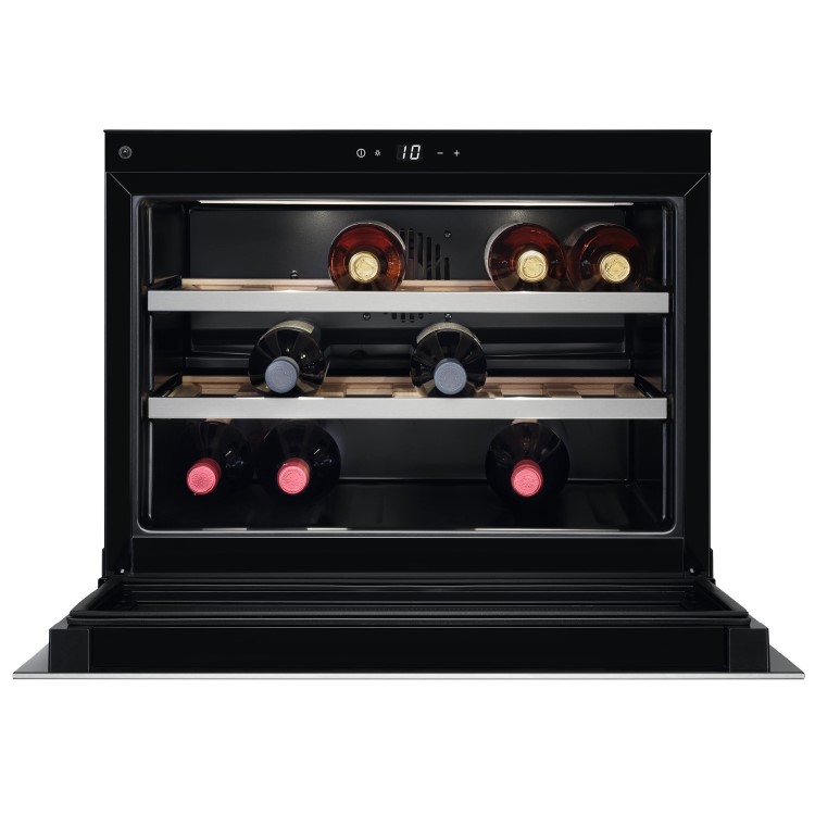 Refurbished AEG KWE884520M Integrated 18 Bottle Wine Cooler Anti-fingerprint Stainless Steel