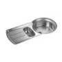 Rangemaster KY10002 Keyhole 1000x520 1.5 Bowl Reversible Stainless Steel Sink