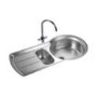 Rangemaster KY10002 Keyhole 1000x520 1.5 Bowl Reversible Stainless Steel Sink