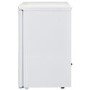 White Knight L130H 55cm Wide Freestanding Under Counter Larder Fridge - White