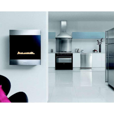 Smeg L23CL Classic Landscape Natural Gas Wall Fire in Stainless Steel