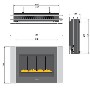 Smeg L23LIN Linea Landscape Natural Gas Wall Fire in Stainless Steel