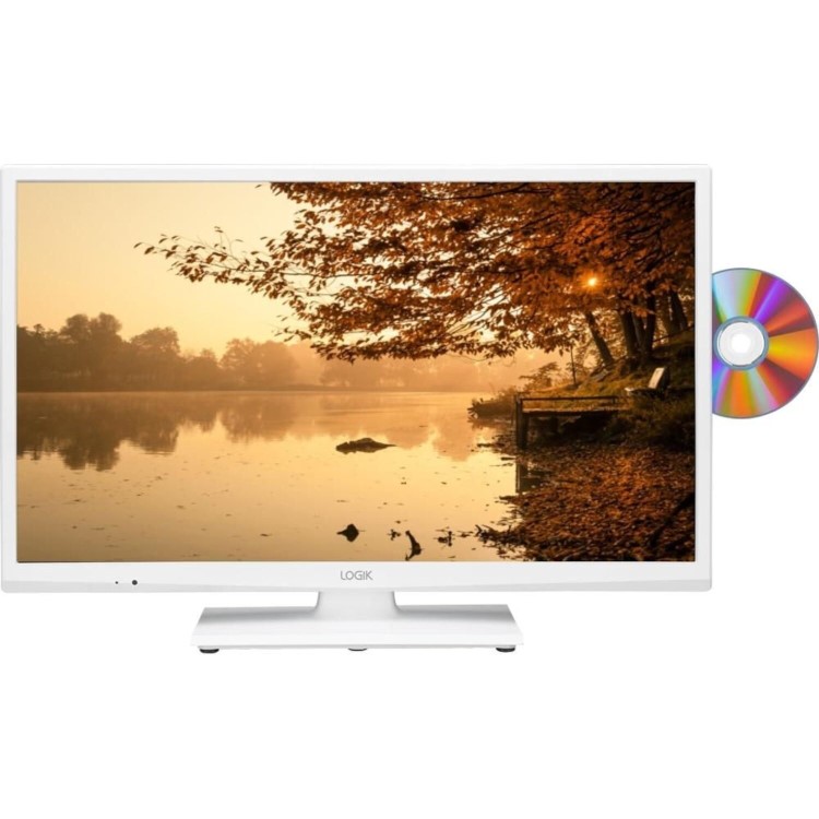 GRADE A1 - Logik L24HEDW15 24" LED TV With built in DVD Player - White