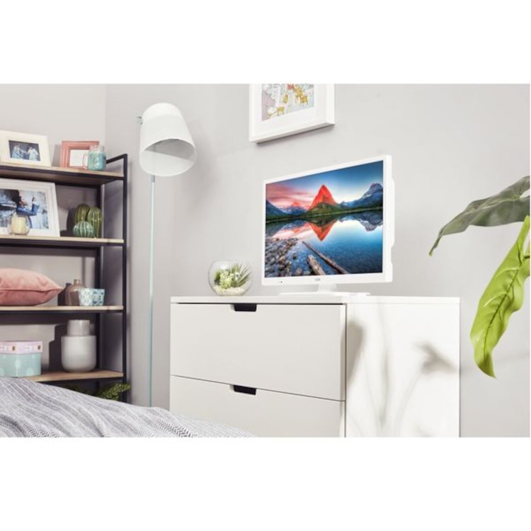 GRADE A1 - Logik L24HEDW18 24" LED TV With built in DVD Player - White