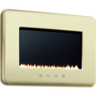 Smeg L30FABCR 50s Retro Style Natural Gas Wall Fire in Cream