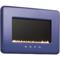 Smeg L30FABDBP 50s Retro Style LPG Gas Wall Fire in Dark Blue