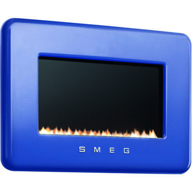 Smeg L30FABDBP 50s Retro Style LPG Gas Wall Fire in Dark Blue