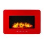 Smeg Modern Wall Mounted Electric Fire - Red Retro Style