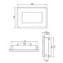 Smeg Modern Wall Mounted Electric Fire - Red Retro Style