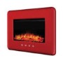 Smeg Modern Wall Mounted Electric Fire - Red Retro Style
