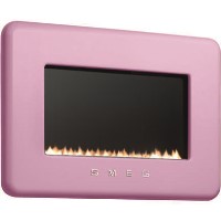 Smeg L30FABPIP 50s Retro Style LPG Gas Wall Fire in Pink