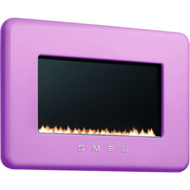Smeg L30FABPIP 50s Retro Style LPG Gas Wall Fire in Pink