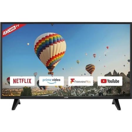 Refurbished Logik 55'' 4K Ultra HD with HDR10 LED Freeview Play Smart TV without Stand
