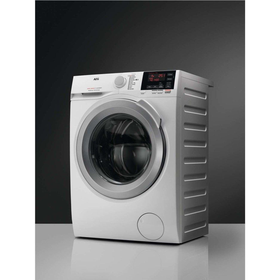 AEG L6FBI862N 6000 Series 8kg 1600rpm Freestanding Washing Machine White Appliances Direct