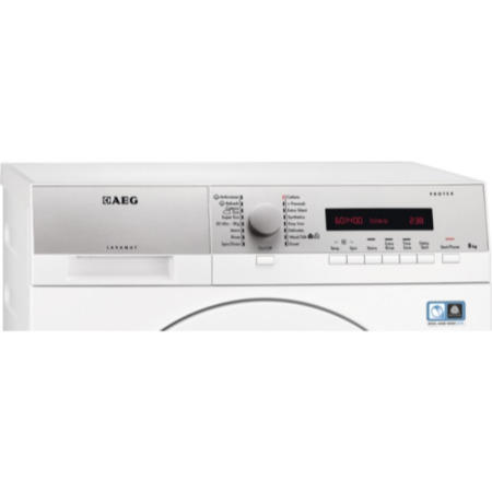 AEG L76685FL 8kg Protex Drum 1600rpm Freestanding Washing Machine White with Silver Control Panel