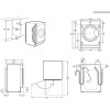 Refurbished AEG 7000 Series L7FE7261BI Integrated 7KG 1200 Spin Washing Machine White
