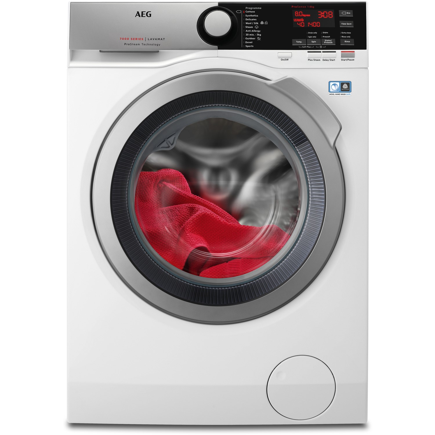 AEG L7FEE845R 8kg 1400rpm Freestanding Washing Machine-White